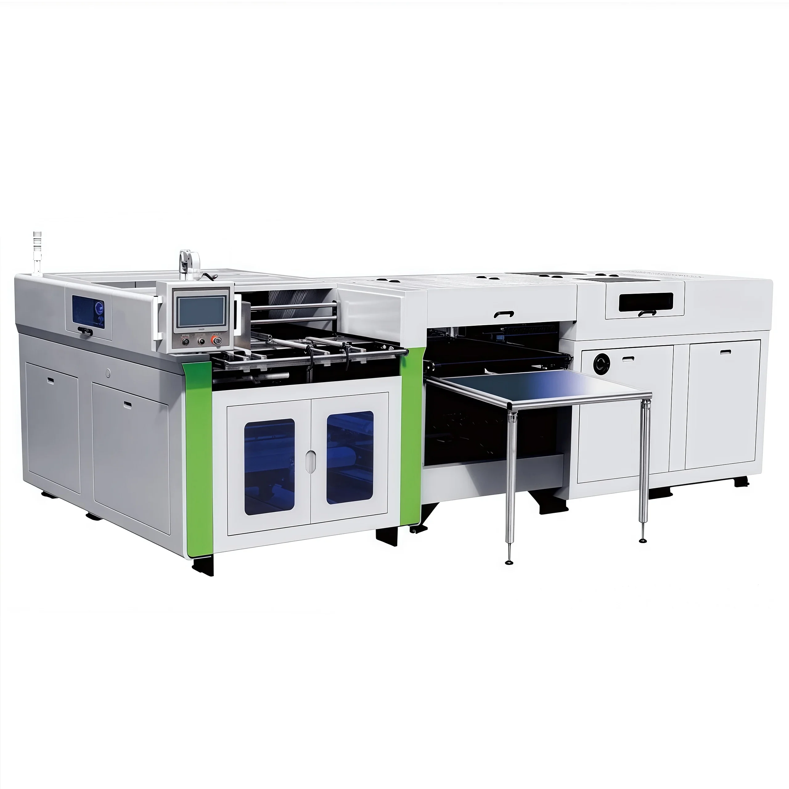 HR-W1000 Well Shaped Slotting Machine for precise cardboard slitting in packaging.