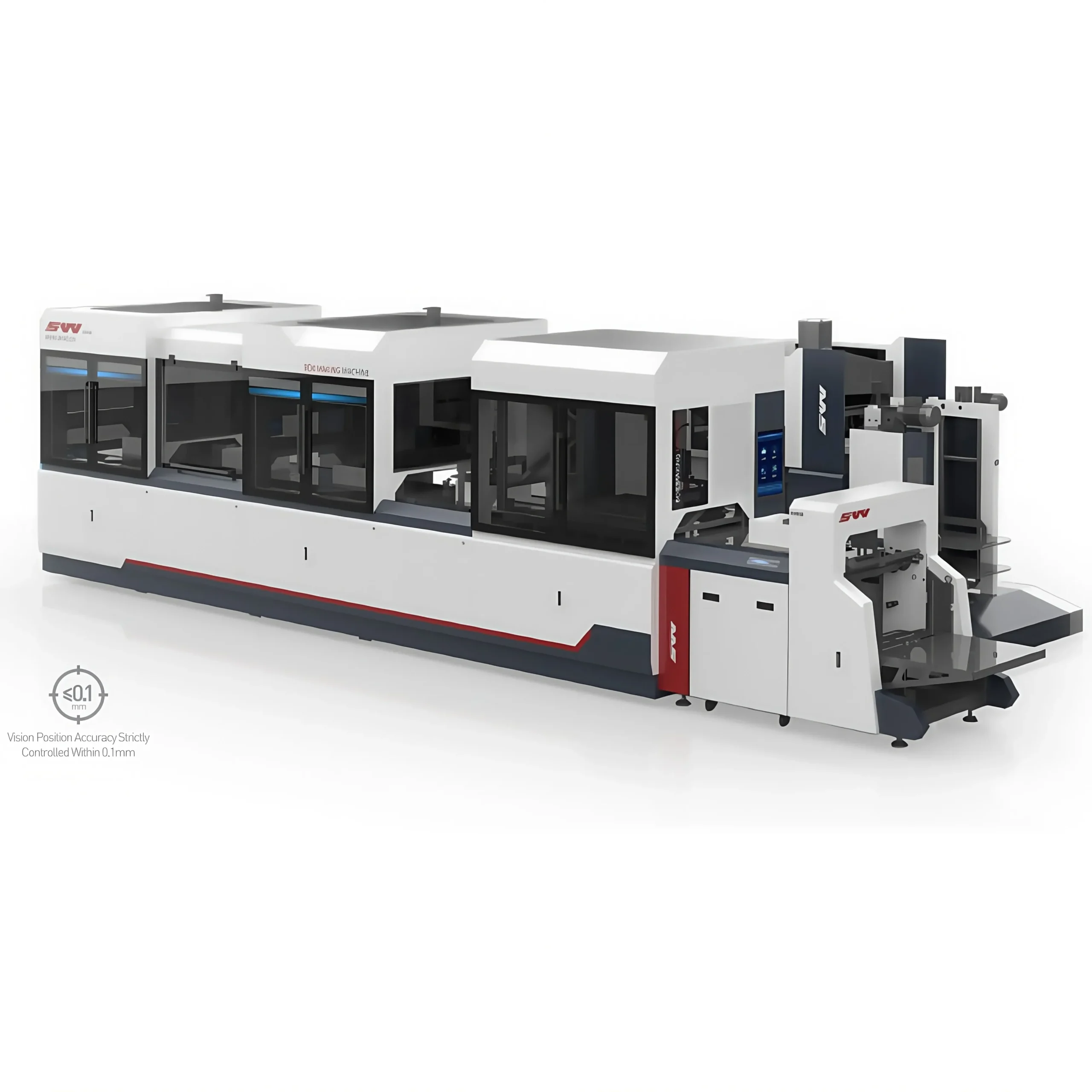 S 420YS-Z Automatic Visual Position Rigid Box Making Machine with high precision and visual positioning accuracy, designed for efficient box production.